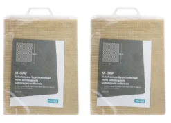 2 Stück Micasa Teppichgleitschutz M-Grip Gitter Beschichtet Mit Naturkautschuk - 60cm X 130cm