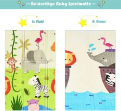 COSTWAY Baby Spielmatte Faltbar, Babymatte Doppelseitig, Krabbelmatte Aus XPE Material, Krabbeldecke, Spielteppich Für Babys, S?uglinge Und Kleinkinder, 200 X 180 Cm Grün 10 COSTWAY Baby Spielmatte Faltbar, Babymatte Doppelseitig, Krabbelmatte Aus XPE Material, Krabbeldecke, Spielteppich Für Babys, S?uglinge Und Kleinkinder, 200 X 180 Cm Grün -Vidaxlko Verkaufe 02385db16cd7c9e5a478f3943d72ce9d