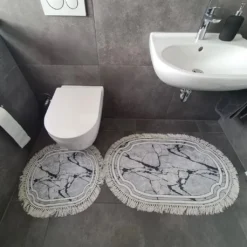 Roland Badematten WC Teppich Set Oval In Verschiedenen Farben Rosé -Vidaxlko Verkaufe 02633b5ee5318d0ab88c8a98d7d1277f