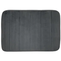 Badematte 40x60cm Badteppich Badvorleger Duschvorleger Badeteppich Weich Teppich, Farbe:Grau -Vidaxlko Verkaufe 02c5ad227c6394c7d2ae53cc237c38ed