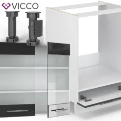 Vicco Eckküchenzeile Fame-Line Weiß Anthrazit Hochglanz 160,5 X 190 Cm Holzwerkstoff -Vidaxlko Verkaufe 0315de0360445c115211cb2ee686e035