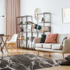 Teppich Wohnzimmer – Gold - Kurzflor- Bordüre Meliert , Größe:200 X 290 Cm -Vidaxlko Verkaufe 03bffbe03d95c8739701f4172da874d3