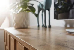 WOHNLING Lowboard Holz Eiche-Dekor 160x51x40 Cm TV-Kommode Mit Zwei Türen | Design TV-Schrank Hoch | Fernsehtisch Fernsehschrank Modern | Fernsehkommode Wohnzimmer -Vidaxlko Verkaufe 045535726a6f05291547f7d2af1a03d3