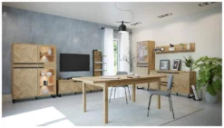 Lowboard SOLLETICO HIFI TV Fernseher Kommode Ca. 186 X 54x 42 Cm Bartex Eiche Nb. Staboptik -Vidaxlko Verkaufe 07ef8e41dd4403fb1843e60cd1f3708c