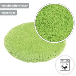 PANA® Flauschige Hochflor Badematte - Versch. Größen, Formen & Farben, Farbe:Grün, Größe:rund 90cm -Vidaxlko Verkaufe 0935645d8d8ebf19573bf8a7798ba943