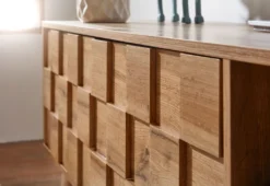 WOHNLING Lowboard Holz Eiche-Dekor 160x51x40 Cm TV-Kommode Mit Zwei Türen | Design TV-Schrank Hoch | Fernsehtisch Fernsehschrank Modern | Fernsehkommode Wohnzimmer -Vidaxlko Verkaufe 0965945e3cc8933720af5e4787b0b3d4