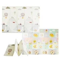 Babymatte DICKE 1,5 Cm. Faltbare Kindermatte Baby Spielmatte- 180x200x1.5cm. Wendefähige Und Ungiftige Wasserdichte Schaumstoff Kinderteppich- Krabbelmatte Spiel-Teppich Bodenmatte Kinder-Matte