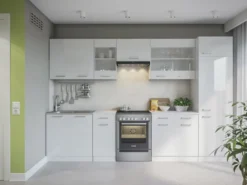 Küche Martha 320+ Küchenzeile Küchenblock EinbauKüche KomplettKüche Weißlack