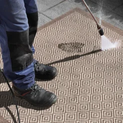 In- Und Outdoor Teppich Jakarta, Farben:beige/creme, Größe:80x150 Cm -Vidaxlko Verkaufe 0a94fce69f2fab7d24d05158ba4f576f