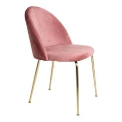 House Nordic Geneve, Gepolsterter Sitz, Samt, Pink