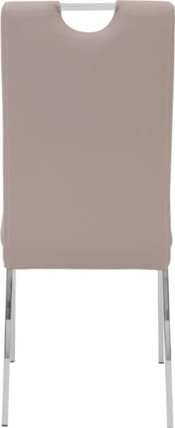 4er Set Stuhl Andrea S - Kunstleder Cappuccino - Bügelgriff Und Metallgestell Verchromt -Vidaxlko Verkaufe 0b420b7dab0f50f67fd0c3de07454419