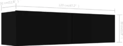 VIDAXL Möbel TV-Schrank Schwarz 120x30x30 Cm Holzwerkstoff 2023 -Vidaxlko Verkaufe 0d67f7df1aced9e3f35afb7c69eb78e9