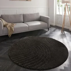 Mint Rugs Teppich Ø 160 Cm Norwalk Fergus Dunkelgrau -Vidaxlko Verkaufe 0ddf0b9b4c9a4c326157a2a7540fa251