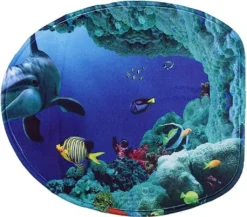 3 Teile/Satz Ozean Stil Unterwasserwelt Dolphin Carpe Wc Matte 3D Dolphin Print Badteppich Set -Vidaxlko Verkaufe 0de952f2bc046d935e57fc64a3bb66e4 1