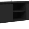 VidaXL TV-Schrank Mit Metallbeinen Schwarz 103,5x35x50 Cm
