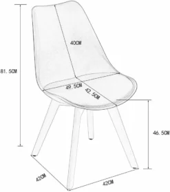 Esszimmerstuhl -4 Stück-Esszimmerstühle - Schalenstuhl - Gestell Aus Buchenholz - Schwarz -Vidaxlko Verkaufe 0f16971696b3ec0b0a48f92be16a237a