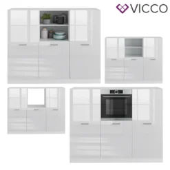 Vicco Küchenblock R-Line Weiß Hochglanz 180 X 143 X 57 Cm Holzwerkstoff 13 Vicco Küchenblock R-Line Weiß Hochglanz 180 X 143 X 57 Cm Holzwerkstoff -Vidaxlko Verkaufe 109e8be3d5c3b1b73148239920f5f7fe