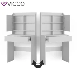 Vicco Schminktisch Frisiertisch Frisierkommode Laura Weiß 70x136 Cm Spiegelschrank Modern Schlafzimmer Kommode Schminkspiegel Schrank Schublade Kosmetiktisch Make-Up-Tisch -Vidaxlko Verkaufe 11d1d20f22461655f5cbad2e350e2ca8