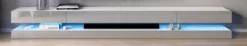 Lowboard "Fly" TV-Unterschrank 280 Cm Weiß Grau Hochglanz Inklusive LED -Vidaxlko Verkaufe 1232a1a27c7475498b8196e19885df88