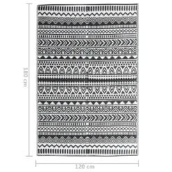 VidaXL Outdoor-Teppich Schwarz 120x180 Cm PP -Vidaxlko Verkaufe 12860e0105b47b4dc48bc14eba52b8a9