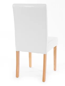 Esszimmerstuhl Littau, Küchenstuhl Stuhl, Leder Weiß, Helle Beine -Vidaxlko Verkaufe 12a4b2faef7ffda04053b2aea4657e4c