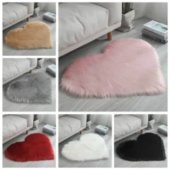 Liebestyp Flauschigen Teppich, Plüsch Flauschigen Bett Teppich Für Schlafzimmer Nach Hause-Rosa 30x40CM -Vidaxlko Verkaufe 155bd76f7de1102d7c1cfd0bc22de50e