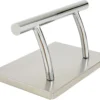 Barberpub Edelstahl Fußstütze Professional Friseurfußstütze, Mobile Fußpedal Fußauflage, Foot Rest Fußablage Friseurstuhl Salonausstattung, FT001S, Silber