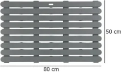 Wenko Badematte Indoor & Outdoor Grau, 50 X 80 Cm -Vidaxlko Verkaufe 1639f2cf5a0535123b89ad1b11dc9ea3
