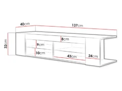 Mirjan24 TV-Lowboard Smart 140, Stehend TV-Schrank Mit LED-Beleuchtung, Stilvoll TV-Möbel, Wohnzimmer (Farbe: Wotan Eiche) 5 Mirjan24 TV-Lowboard Smart 140, Stehend TV-Schrank Mit LED-Beleuchtung, Stilvoll TV-Möbel, Wohnzimmer (Farbe: Wotan Eiche) -Vidaxlko Verkaufe 1756e13603cc06e2c1f0132734a27f45