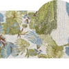 Teppich Mehrfarbig Wolle 80 X 150 Cm Rechteckig Blattmuster Pflanzenmuster Handgetuftet Boho Gefärbt Kurzhaar Kurzflor Bettvorleger Läufer
