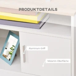 HOMCOM TV-Lowboard Fernsehschrank TV-Bank Mit 2 Schränken Und 3 Offenen TV-Kommode Bis Zu 50 Zoll Fernsehtisch Unterschrank Kabelführungsöffnung Spanplatte Weiß+Naturholz 105 X 40 X 52 Cm 14 HOMCOM TV-Lowboard Fernsehschrank TV-Bank Mit 2 Schränken Und 3 Offenen TV-Kommode Bis Zu 50 Zoll Fernsehtisch Unterschrank Kabelführungsöffnung Spanplatte Weiß+Naturholz 105 X 40 X 52 Cm -Vidaxlko Verkaufe 194a221b5e41d0b6b38696e7fc1c4a76