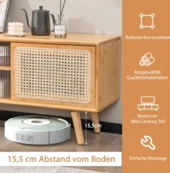 COSTWAY TV-Ständer TV-Schrank Für Fernseher Bis Zu 55 Zoll, TV-Lowboard Mit 2 Schiebetüren, Fernsehschrank Medienkonsole Für Wohnzimmer Schlafzimmer -Vidaxlko Verkaufe 1a5c098c471ef8a10b867d450b973ed3