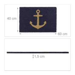 Relaxdays Fußmatte Kokos Anker -Vidaxlko Verkaufe 1ad1037c67806d02ebae7906c5ed75b8