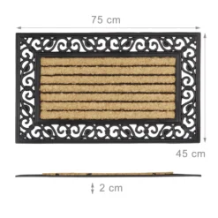 Relaxdays Fußmatte Kokos Gestreift -Vidaxlko Verkaufe 1d069ea5a964cb87e1a4fbc80c347e5b