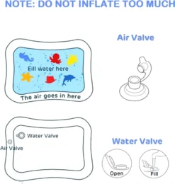 Wassermatte Baby Wasserspielmatte Baby Spielzeug 3 6 9 Monate Förderung Der Sensorische Entwicklung Ihres Babys 66 X 50cm -Vidaxlko Verkaufe 1d202f57e2dffa6564e28cedf74e2edb