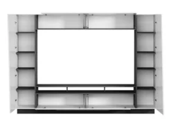 TV-Möbel TV-Wand Mit Stauraum & LEDs - MDF Lackiert - Weiß - CHACE -Vidaxlko Verkaufe 1d3671ac408940278afd6069056d6dfa