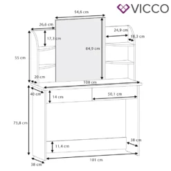 Vicco Schminktisch Charlotte Schwarz 108 X 139 X 40 Cm Holzwerkstoff 11 Vicco Schminktisch Charlotte Schwarz 108 X 139 X 40 Cm Holzwerkstoff -Vidaxlko Verkaufe 1de24f688f54c03dcf3c33fbcb78f188