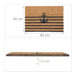 Relaxdays Fußmatte Anker -Vidaxlko Verkaufe 1f7626b8c86d3365efe7bc6f60952a21