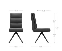 DELIFE Drehstuhl Pela-Flex Strukturstoff Anthrazit Kreuzgestell Kantig Schwarz 180° Drehbar Taschenfederkern -Vidaxlko Verkaufe 2021f1e081774bcb9020c47a40d1a1df