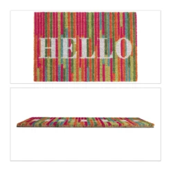 Relaxdays Kokos Fußmatte "HELLO" -Vidaxlko Verkaufe 206a022b84ee4ebc9720e847e4ba9fc7