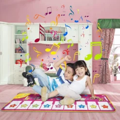 Spielzeug Piano Matte Tanzmatte Klaviertastatur Klaviermatte Musikmatten Touch Musical Teppich Für Babys Kleinkind Jungen Und Mädchen Geschenk 100*36 Cm -Vidaxlko Verkaufe 218bf24f5116bed0bb4275d5cb55de7b