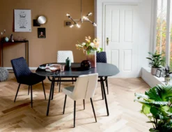 Möbilia Essstuhl Im 2er-Set | Bezug Stoff Beige | Beine Stahl Schwarz | B 52 X T 56 X H 86 Cm | 21020055 | Serie STUHL -Vidaxlko Verkaufe 225689c4eb2e9ce010db4040e73a3c96