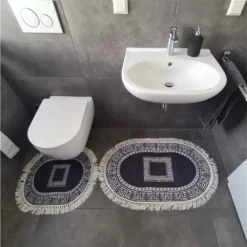 Roland Badematten WC Teppich Set Oval In Verschiedenen Farben Rosé -Vidaxlko Verkaufe 2551ce3fe26b389066d0e7419a2a2696