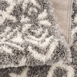 Teppich Wohnzimmer Shaggy Grau Creme Deko Schlafzimmer Hochflor Mit Fransen Flauschig, Größen:200 X 290 Cm -Vidaxlko Verkaufe 25cd424b170a6b3add1682ab7b507fac