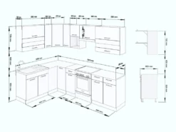 WinkelKüche Alina 270x170 L-Form-Küchenzeile Eckküchenblock Weißlack -Vidaxlko Verkaufe 264f7172d7334833de60d8876d6b7073