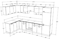 VCM 13-tlg Winkelküche Eckküche Küchenzeile Küchenblock Komplettküche 328 X 178 Cm Esilo Weiß / Anthrazit -Vidaxlko Verkaufe 27fb92b852942cc45dd9787e3a2e29e0