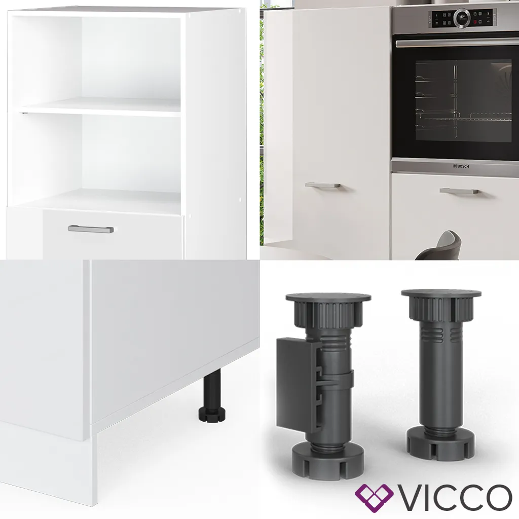 Vicco Küchenblock R-Line Weiß Hochglanz 180 X 143 X 57 Cm Holzwerkstoff 5 Vicco Küchenblock R-Line Weiß Hochglanz 180 X 143 X 57 Cm Holzwerkstoff – Bild 5