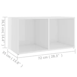 VidaXL TV-Schrank Hochglanz-Weiß 72x35x36,5 Cm Holzwerkstoff -Vidaxlko Verkaufe 285f50d0e78326323247f0db0eb012ad