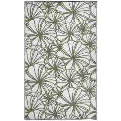 Esschert Design Outdoor-Teppich 241x152 Cm Blumenmuster OC21 TOP-MARKT