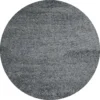 Wunderschöne Runde Hochflor Langflor Shaggy Teppich 30mm In Verschiedene Farben , Größe:Ø 160 Cm Rund, Farbe:Hellgrau